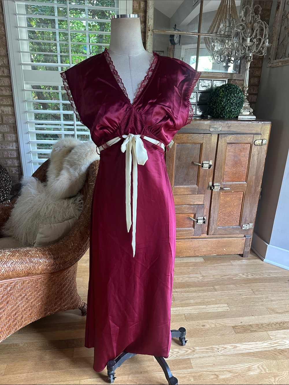 IDEM DITTO WINE SLEEVELESS DRESS LARGE NEW